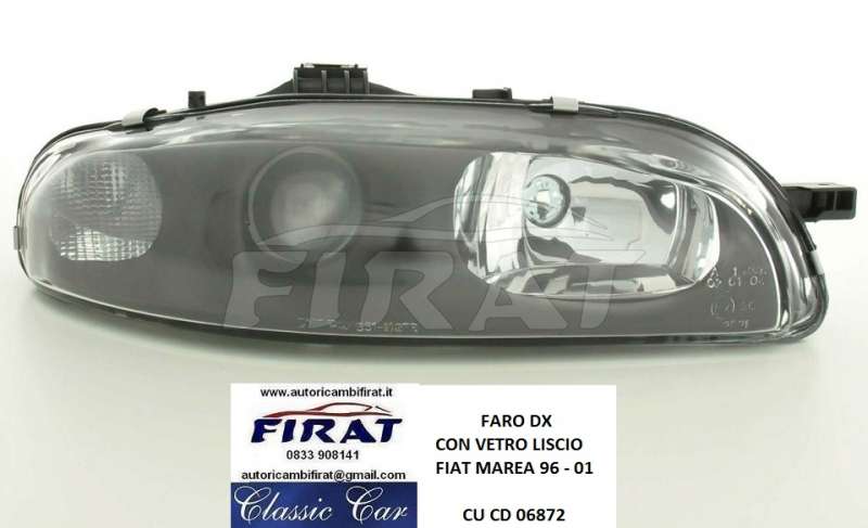FARO FIAT MAREA 96 - 01 DX VETRO LISCIO